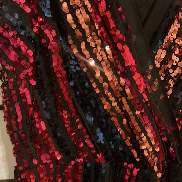 Julia Jordan | Multicolored Sequin Dress - Picture 5 of 5